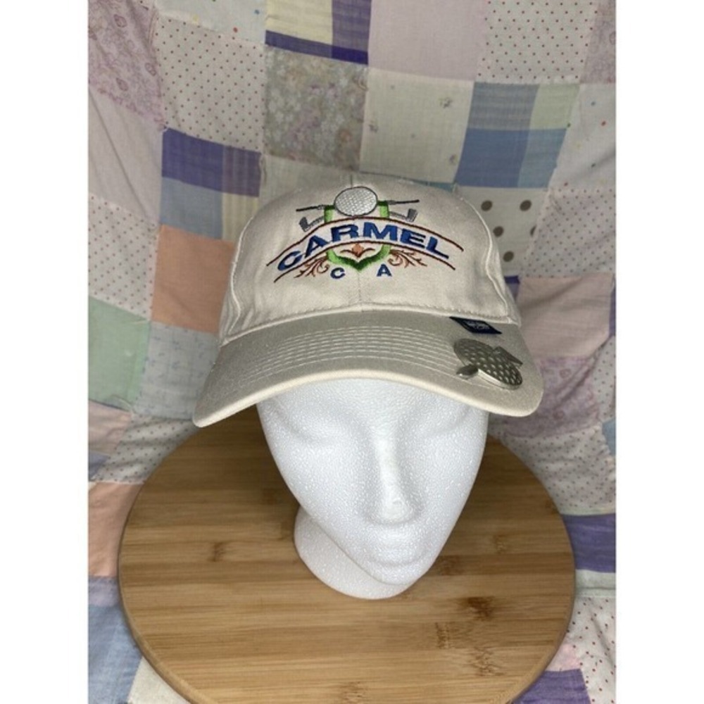 Carmel‎ California Ball Cap Hat Adjustable Beige Bottle Opener Golf New